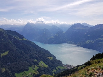 Switzerland in a nutshell - view of mountains / lakes.